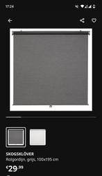 Gratis Ikea rolgordijn 100*195, grijs, lichtdoorlatend, Ophalen of Verzenden, Zo goed als nieuw, Grijs