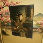 Chinees Schilderij op houten paneel, Ophalen of Verzenden