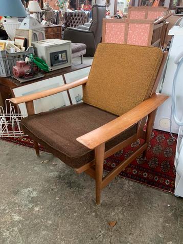 Fauteuil twee Deense Pastoe teakhouten fauteuiltjes jaren 60 beschikbaar voor biedingen