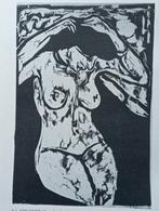 Ernst Ludwig Kirchner Houtsnede boek prent naakt erotiek, Antiek en Kunst, Kunst | Etsen en Gravures, Verzenden