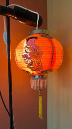 Chinese Lantaarn Decoratie, Huis en Inrichting, Lampen | Hanglampen, Ophalen, Gebruikt, Stof, Minder dan 50 cm