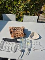 Knaagdier accessoires glazen drinkfles hooiruif toilet, Dieren en Toebehoren, Ophalen, Zo goed als nieuw