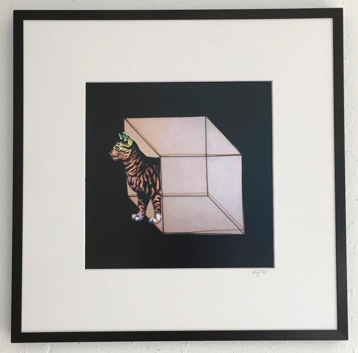 Collage “Out of the Box”, Antiek en Kunst, Kunst | Overige Kunst, Ophalen of Verzenden