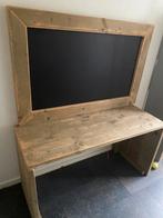 Bureau & krijtbord steigerhout, Ophalen of Verzenden, Bureau