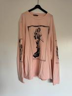 Dames longsleeve zalmkleurig met print maat M, Ophalen of Verzenden, Zo goed als nieuw, Lange mouw