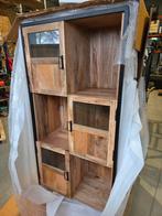 Nieuwe kast mangohout met zwarte details, Ophalen, Nieuw