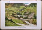 De St.Gotthard spoorweg bij Wassen / J. Gabriëlse, Antiek en Kunst, Antiek | Schoolplaten, Ophalen, Geschiedenis
