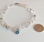 Choker ketting bergkristal stenen, Ophalen of Verzenden, Zo goed als nieuw, Wit, Steen of Mineraal