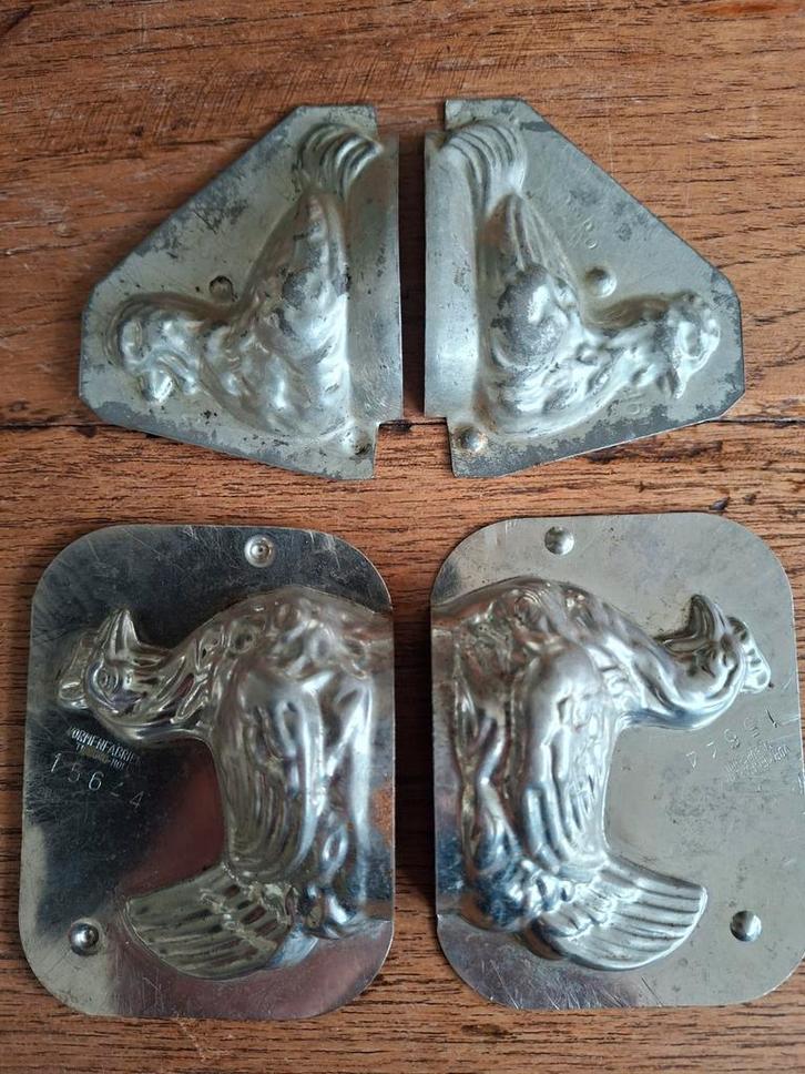 Nr.3 kippen chocolade vorm mal chocolademal chocoladevorm, Verzamelen, Blikken, Ophalen of Verzenden