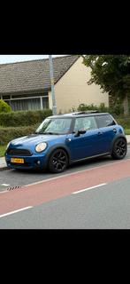 Mini (r56) 1.4 95pk 2007 Blauw, Auto's, Voorwielaandrijving, Stof, Zwart, Dealer onderhouden