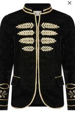 Monsoon Velvet military jacket black 36, Ophalen of Verzenden, Zo goed als nieuw, Maat 36 (S), Zwart