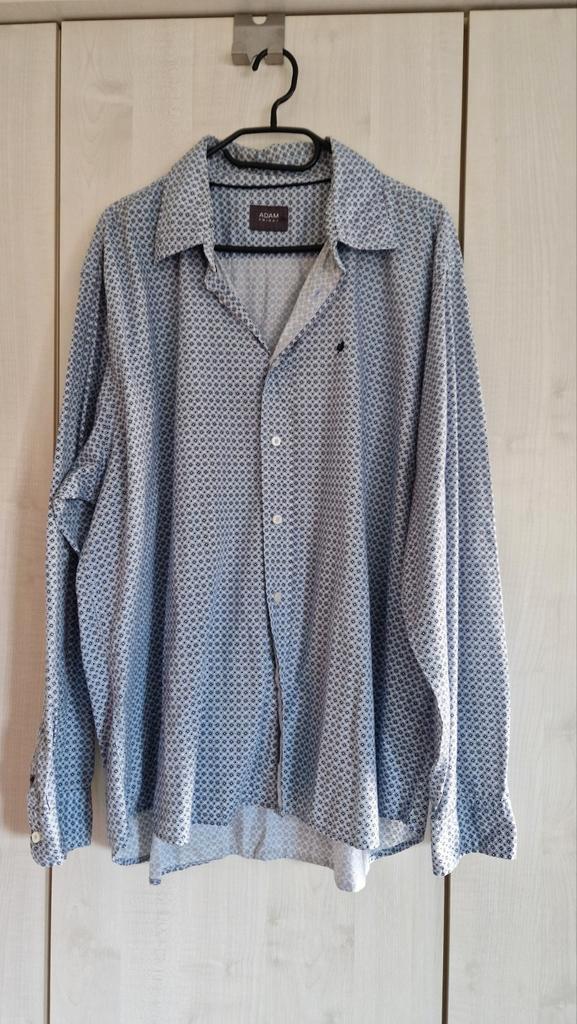 Adam overhemd maat 3xl, Kleding | Heren, Overhemden, Zo goed als nieuw, Overige halswijdtes, Blauw, Ophalen of Verzenden