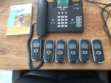 ISDN-centrale + 6 losse handtoestellen, merk SIEMENS beschikbaar voor biedingen