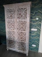 Wandkast bali stijl, 2 meter hoog, 1 meter breed. Loodzwaar, Huis en Inrichting, Ophalen of Verzenden, Zo goed als nieuw, Minder dan 150 cm