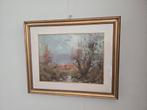 Schilderij met Landschap - Italië, Antiek en Kunst, Kunst | Schilderijen | Klassiek, Ophalen