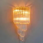 Italiaanse Novaresi wandlamp met kristallen, Ophalen of Verzenden, Zo goed als nieuw