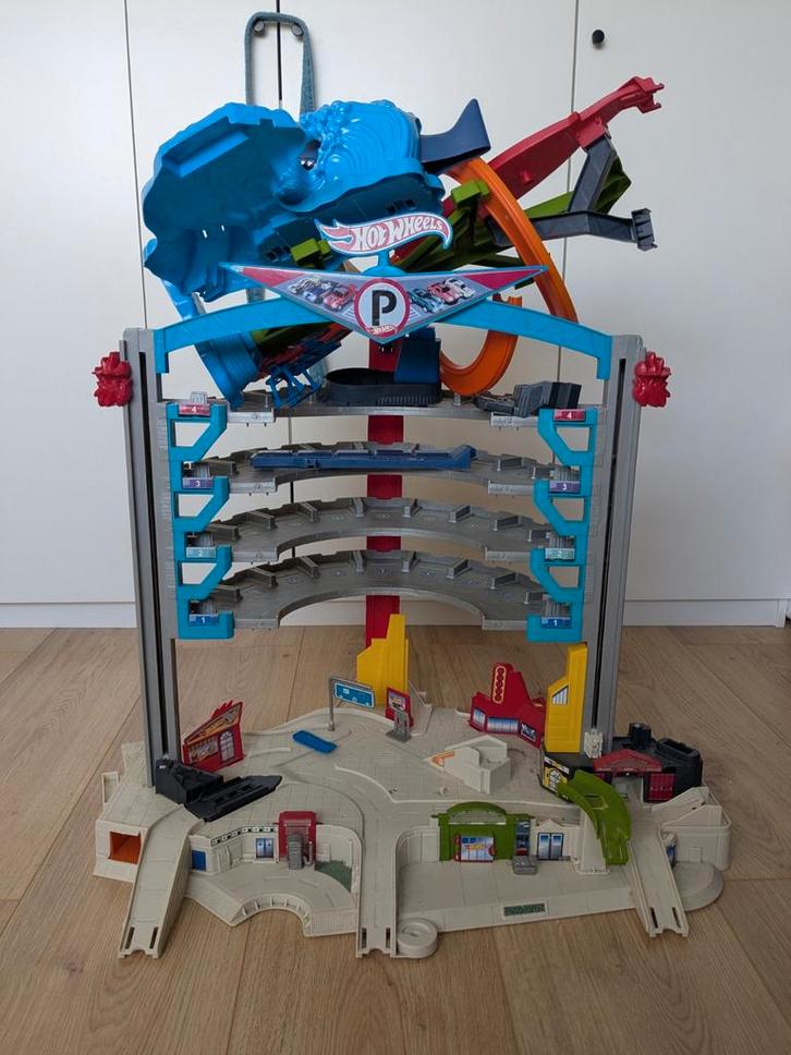 Hot Wheels Ultieme Garage, Kinderen en Baby's, Speelgoed | Racebanen, Gebruikt, Racebaan, Handmatig, Hot Wheels, Met looping, Ophalen