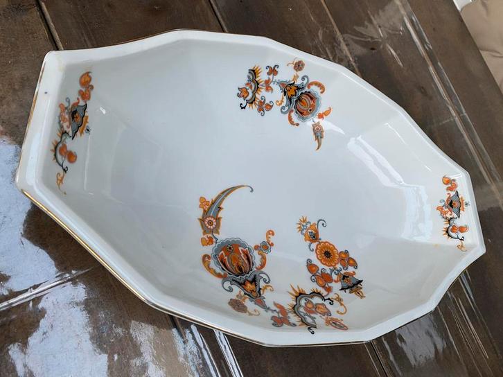 Antieke Schaal met Bloemmotief, Antiek en Kunst, Antiek | Schalen, Ophalen