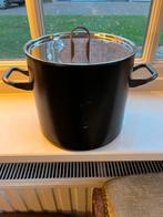 Alessi grote pan met deksel inhoud 5 liter pan zwart, Ophalen of Verzenden, Zo goed als nieuw, Rvs, Kookpan of Snelkookpan