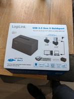 LogiLink USB 3.2 Gen 2 Quickport HDD/SSD Docking Station, Computers en Software, Harde schijven, HDD, 2.5"/3.5", Nieuw, Ophalen of Verzenden