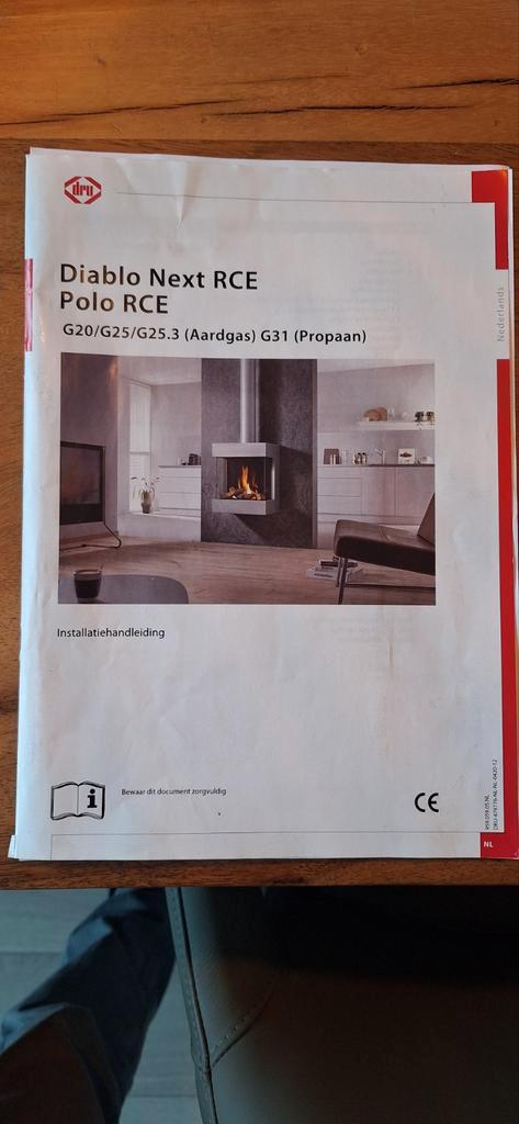 Dru Diablo Net Gashaard, Huis en Inrichting, Haarden, Zo goed als nieuw, Gashaard, Ophalen