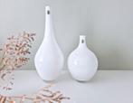 Ikea SALONG Vazen - Johanna Jelinek - Set van 2, Wit, Ophalen of Verzenden, Minder dan 50 cm, Glas