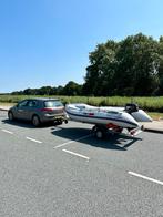 YAM340s rubberboot (+trailer) & Mercury 5pk, Zo goed als nieuw, Benzine, Minder dan 70 pk, Overige materialen