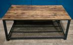 Lulu industriele salontafel met metalen frame, Ophalen, Gebruikt, 100 tot 150 cm, 50 tot 100 cm