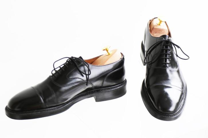 Klassieke Church's Lancaster in de maat 7.5 G = maat 41.5, Kleding | Heren, Schoenen, Zo goed als nieuw, Veterschoenen, Zwart
