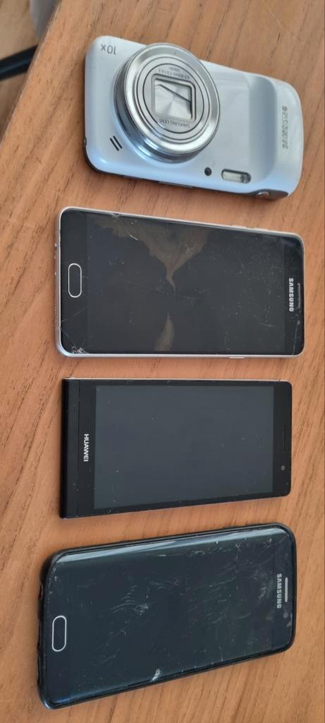 3x Samsung & 1x Huawei Telefoon - Onderdelen, Telecommunicatie, Mobiele telefoons | Overige merken, Niet werkend, Zonder abonnement