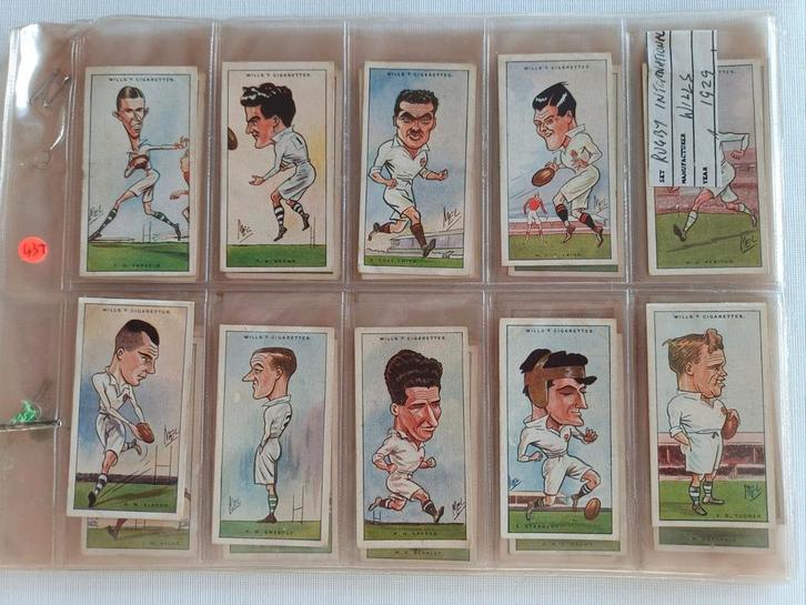 Will's cigarettes rugby internationals sigarettenplaatjes, Verzamelen, Merken en Reclamevoorwerpen, Gebruikt, Overige typen, Ophalen of Verzenden