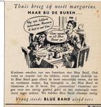 Thuis geen margarine, maar bij de buren .. BLUE BAND  1948, Verzenden, Zo goed als nieuw, Overige typen