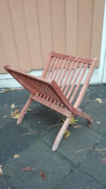 Opvouwbaar hardhout lectuurrekje spijlen tijdschriftenhouder beschikbaar voor biedingen