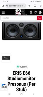 presonus eris e66 2x  met nog 1 jaar garantie, Zo goed als nieuw, 120 watt of meer, Front, Rear of Stereo speakers, Ophalen