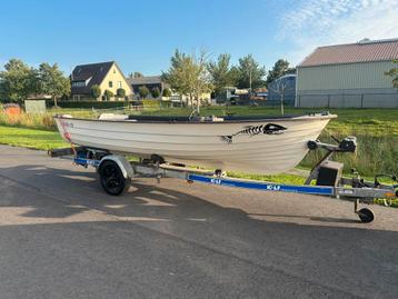 Rana 17 visboot.  Roofvisboot Met trailer zonder motor beschikbaar voor biedingen