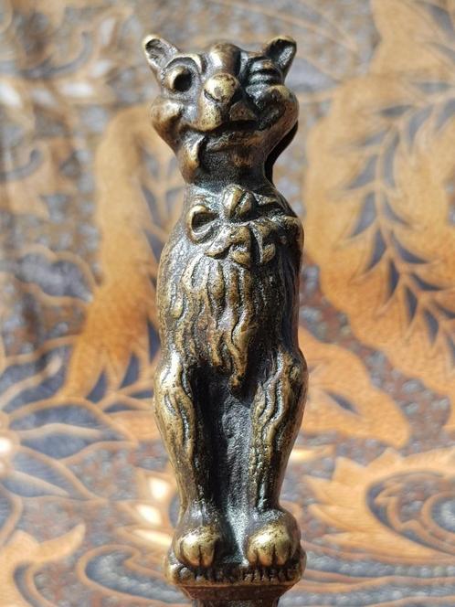 Mooie antieke notenkraker uit Engeland met de Cheshire kat., Antiek en Kunst, Antiek | Koper en Brons, Brons, Ophalen of Verzenden
