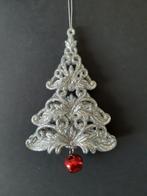 Kerstboom zilver met rode bel kerstornament Kurt S. Adler, Diversen, Kerst, Verzenden, Nieuw