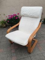 Poang stoel Ikea, hoge rug, Huis en Inrichting, Fauteuils, Ophalen, Hout, Gebruikt, Minder dan 75 cm