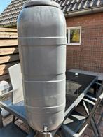 Regenton met voet en kraantje, Tuin en Terras, Regentonnen, 75 tot 150 liter, Ophalen, Gebruikt, Kunststof
