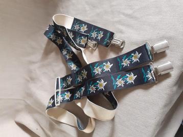 Edelweiss bretels, leuk voor oktoberfest beschikbaar voor biedingen