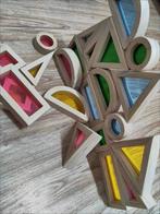 24 Houten Regenboog Blokken - Montessori Speelgoed, Kinderen en Baby's, Speelgoed | Houten speelgoed, Ophalen of Verzenden, Zo goed als nieuw