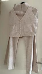 Beige 2-delig pak - Maat M, Kleding | Dames, Maat 38/40 (M), Beige, Ophalen of Verzenden, Zo goed als nieuw