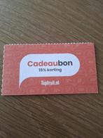 Topfruit 15% kortingscode, Tickets en Kaartjes, Kortingen en Cadeaubonnen, Eén persoon, Kortingsbon, Warenhuis- of Winkelbon