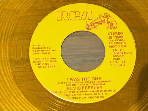 Elvis Presley - Promo Single - I Was The One - USA, Cd's en Dvd's, Vinyl Singles, Zo goed als nieuw, Single, Pop, 7 inch, Verzenden