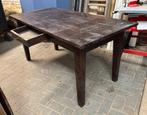 Tafel, Huis en Inrichting, Tafels | Eettafels, Ophalen, Gebruikt, Teakhout, 50 tot 100 cm