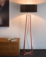 Lucide kaplamp Coffee koper kleur zwarte kap, Ophalen of Verzenden, Zo goed als nieuw, Minder dan 100 cm