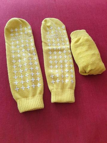 Human Protection antislip sokken, maat S, geel beschikbaar voor biedingen