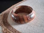 houten ring licht bruin maat 17 (nr. 12), Sieraden, Tassen en Uiterlijk, Ringen, Overige materialen, Bruin, Nieuw, Ophalen of Verzenden