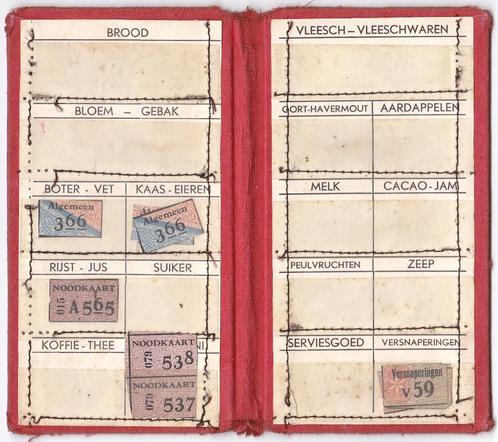 Mapje voor Distributiebonnen - Stempel L.H. Heikens - Oorlog, Verzamelen, Militaria | Tweede Wereldoorlog, Overige soorten, Overige typen