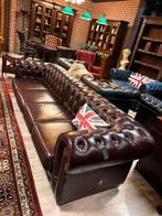 2 x Birmingham leren Chesterfield 4 zits 275cm, Huis en Inrichting, Ophalen, 250 tot 300 cm, Gebruikt, Info@chesterfieldjunkie.nl